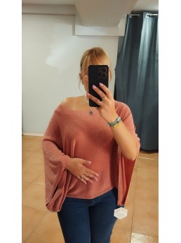 Jersey poncho teja