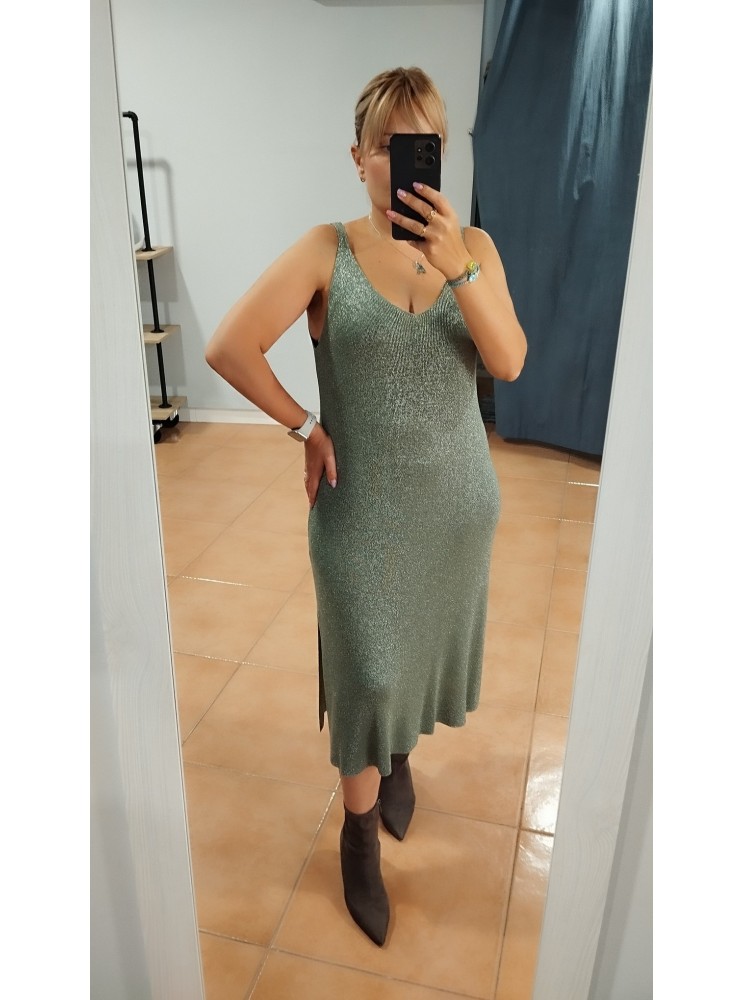 Vestido punto brillo